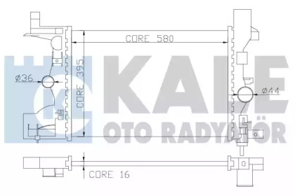 Радиатор охлаждения KALE OTO RADYATOR 349200