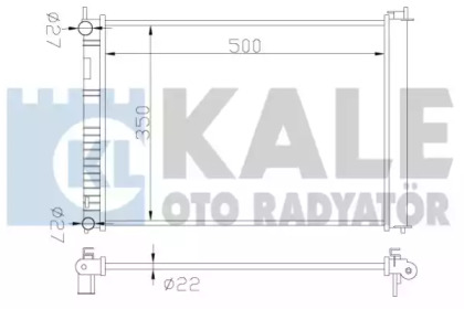 Радіатор охолодження KALE OTO RADYATOR 349500