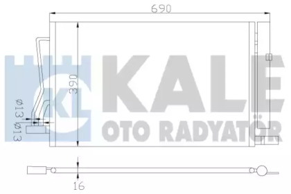 Радіатор охолодження KALE OTO RADYATOR 349600