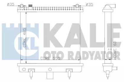Радіатор охолодження KALE OTO RADYATOR 350500