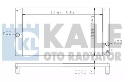 Радиатор охлаждения KALE OTO RADYATOR 352800