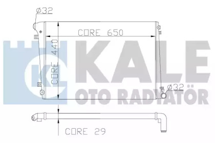 Радиатор охлаждения KALE OTO RADYATOR 353600