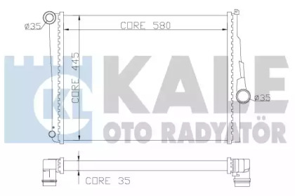 Радіатор охолодження KALE OTO RADYATOR 354400