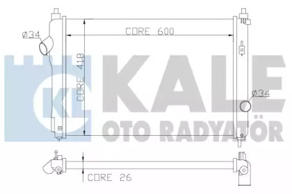 Радиатор охлаждения KALE OTO RADYATOR 355100