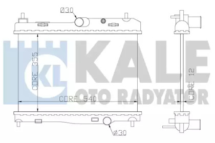 Радіатор охолодження KALE OTO RADYATOR 356100