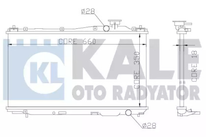 Радиатор охлаждения KALE OTO RADYATOR 357000