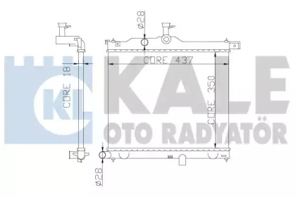Радиатор охлаждения KALE OTO RADYATOR 358300
