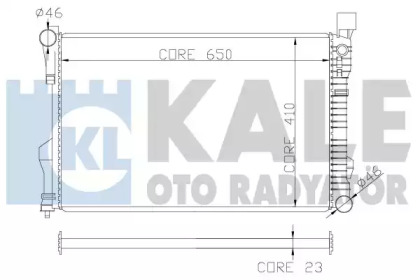Радіатор охолодження KALE OTO RADYATOR 360600