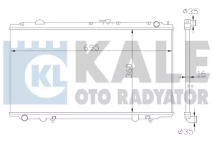 Радиатор охлаждения KALE OTO RADYATOR 363100