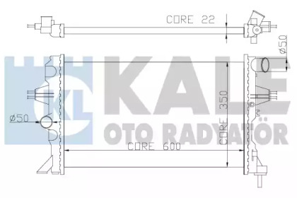 Радіатор охолодження KALE OTO RADYATOR 363500