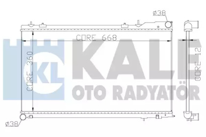 Радиатор охлаждения KALE OTO RADYATOR 364900