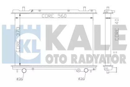 Радіатор охолодження KALE OTO RADYATOR 368400