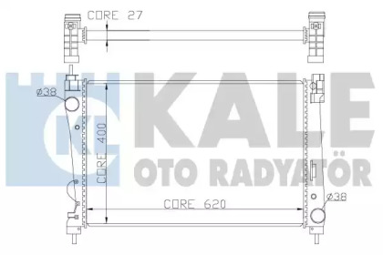 Радіатор охолодження KALE OTO RADYATOR 368600
