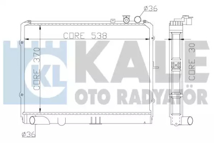 Радиатор охлаждения KALE OTO RADYATOR 369900