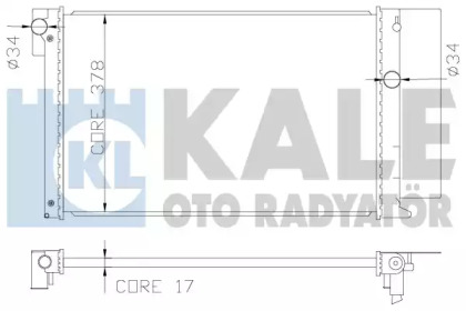 Радиатор охлаждения KALE OTO RADYATOR 371900