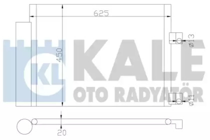 Радиатор кондиционера KALE OTO RADYATOR 377300