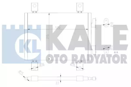 Радіатор кондиціонера KALE OTO RADYATOR 377600
