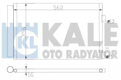 Радіатор кондиціонера KALE OTO RADYATOR 377900