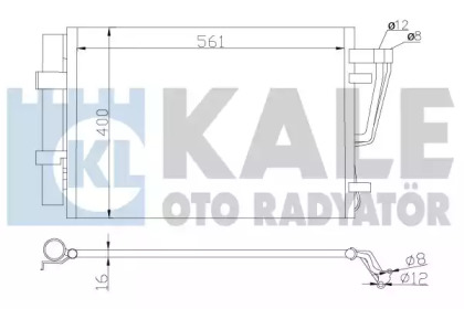 Радіатор кондиціонера KALE OTO RADYATOR 379200