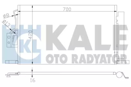 Радиатор кондиционера KALE OTO RADYATOR 379300