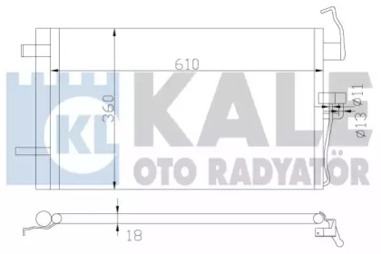 Радиатор кондиционера KALE OTO RADYATOR 379400