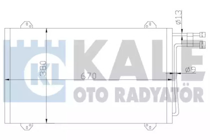 Радиатор кондиционера KALE OTO RADYATOR 381100