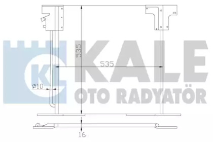 Радіатор кондиціонера KALE OTO RADYATOR 381200