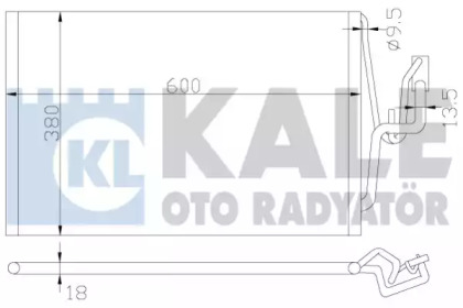 Радиатор кондиционера KALE OTO RADYATOR 382000