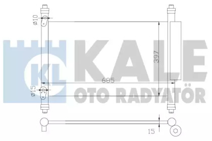 Радіатор кондиціонера KALE OTO RADYATOR 383000