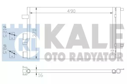 Радіатор кондиціонера KALE OTO RADYATOR 386500