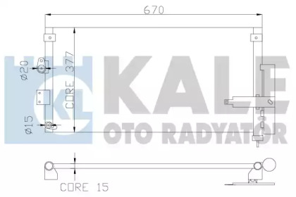 Радиатор кондиционера KALE OTO RADYATOR 386900
