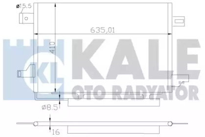 Радіатор кондиціонера KALE OTO RADYATOR 387900