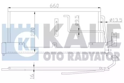 Радіатор кондиціонера KALE OTO RADYATOR 388800