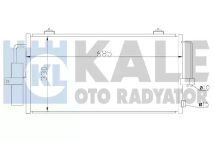 Радіатор кондиціонера KALE OTO RADYATOR 389600