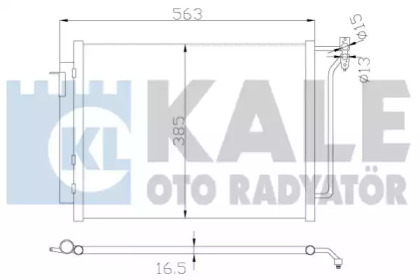 Радіатор кондиціонера KALE OTO RADYATOR 390900