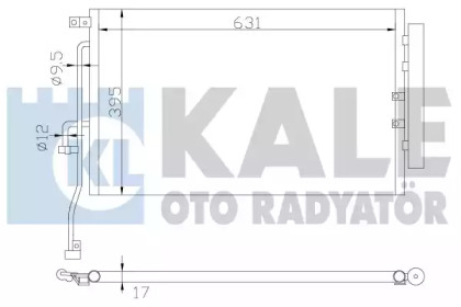Радиатор кондиционера KALE OTO RADYATOR 391000