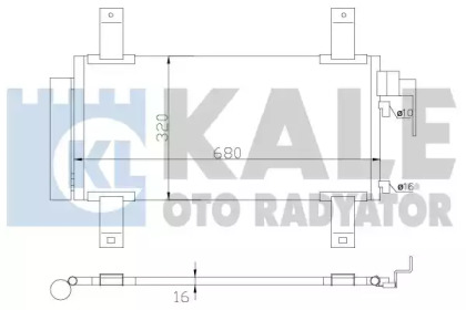 Радиатор кондиционера KALE OTO RADYATOR 392100