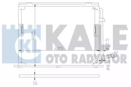Радиатор кондиционера KALE OTO RADYATOR 392400