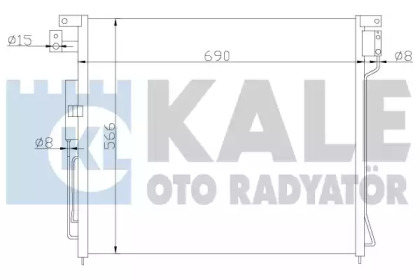 Радиатор кондиционера KALE OTO RADYATOR 393200