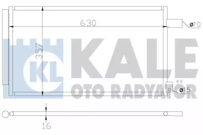 Радіатор кондиціонера KALE OTO RADYATOR 393900