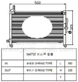 Радиатор кондиционера PMC PXNCC006