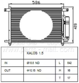 Радиатор кондиционера PMC PXNCC019