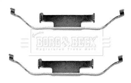 Ремкомплект гальмівних колодок BORG & BECK BBK1012