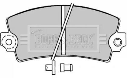 Комплект тормозных колодок BORG & BECK BBP1047