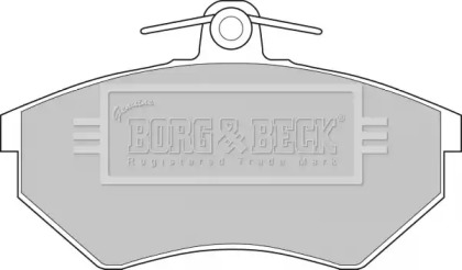 Колодки тормозные BORG & BECK BBP1406
