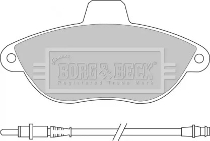 Колодки гальмівні BORG & BECK BBP1461