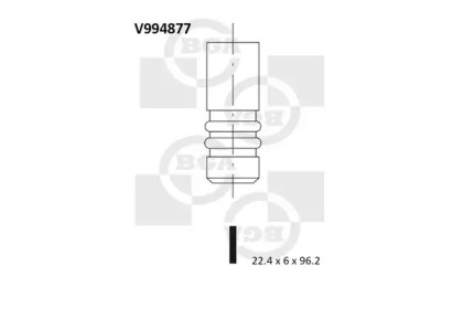 Клапан двигателя BGA V994877