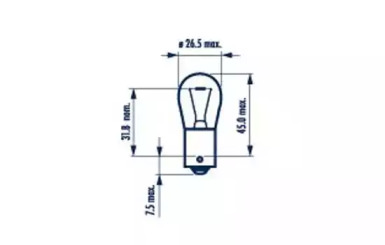 Лампа 18W BA15s Standard NARVA 17511