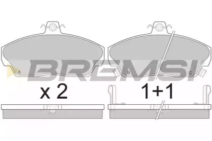 Колодки тормозные BREMSI BP2502