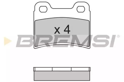 Комплект тормозных колодок BREMSI BP2630